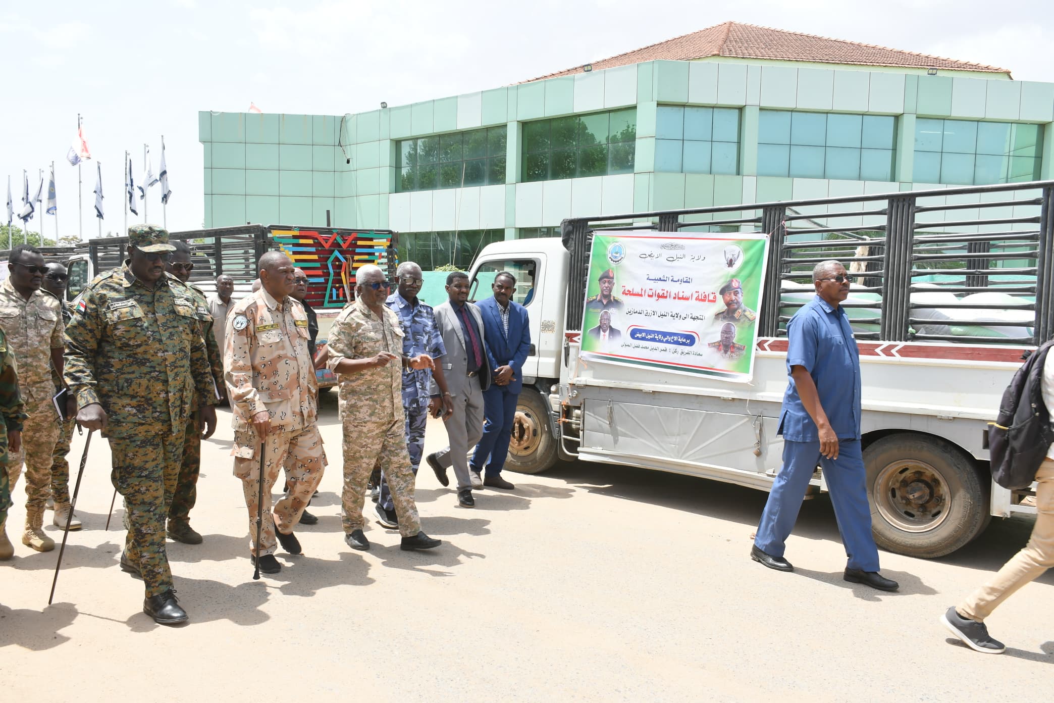 السودان – حكومة إقليم النيل الأزرق تستقبل قافلة النيل الأبيض